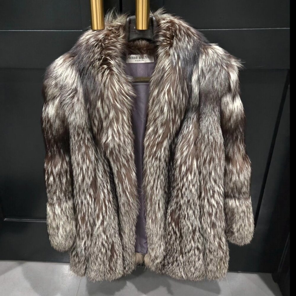 Saga Silver Fox Coat - Stunning!